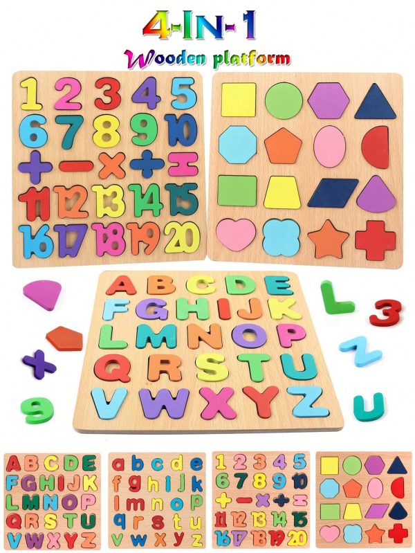 4 en 1 puzzles en bois – Image 4