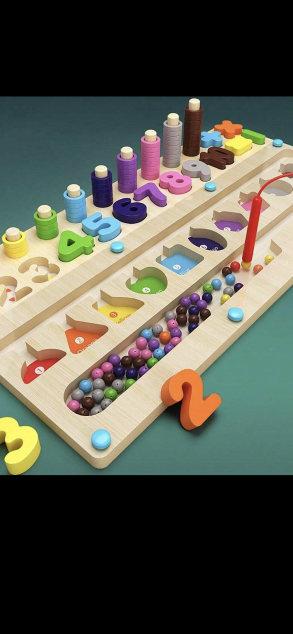 Labyrinthe magnétique en bois montessori – Image 3