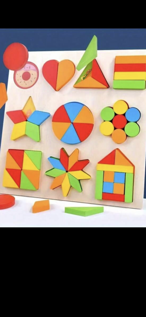 Tableau d'apprentissage de formes géométriques Montessori – Image 2